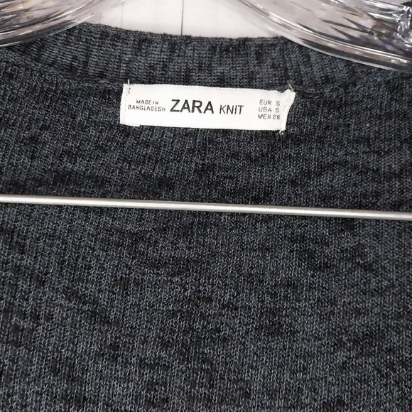 Zara Knit Open Front Black Cardigan - Picture 5 of 15